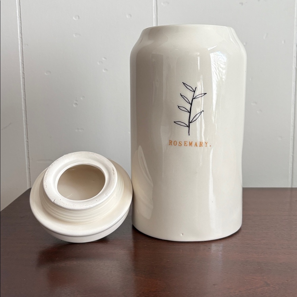 RAE DUNN Ceramic Rosemary Canister - Very gently used
10” with lid - Picture 4 of 6